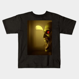 HUNGRY VAMPIRE  ON HALLOWEEEN Kids T-Shirt